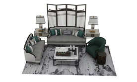 禅意沙发3d模型