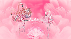 网红火烈鸟背景墙