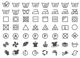 淘宝天猫服饰水洗标志洗涤标志