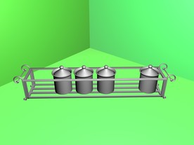 餐具模型 厨具  餐台 餐柜