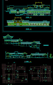 古典商业街建筑图
