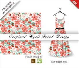 矢量抽象夹竹桃四方连续