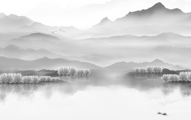 高级新意境山水画 TIF分层