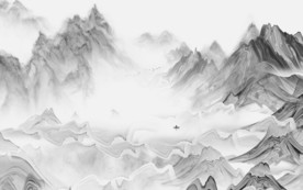 高清 新意境山水画 TIF分层