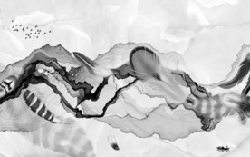 线条意境新山水 TIF分层画