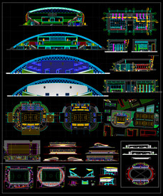 体育馆CAD图纸