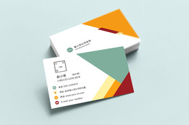 彩色简约名片