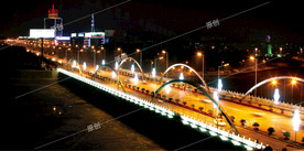 七里河大桥夜景