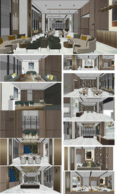 售楼中心大堂模型