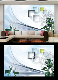 北欧电视背景墙