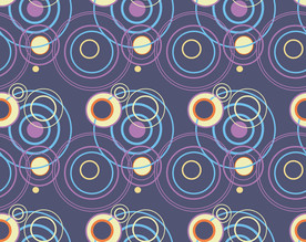 线条圆圈地毯走廊循环图