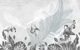 灰色叶子 TIF分层 新品画