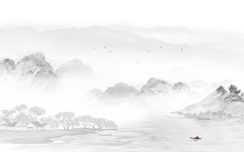 山水奢华新装饰画 TIF分层