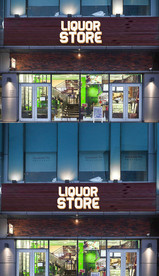 高档大气餐饮店铺门头设计图