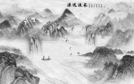 极品新中式背景墙 TIF分层