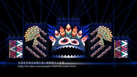 印第安元素音乐节舞美设计效果图