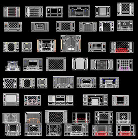 整木墙板背景墙图