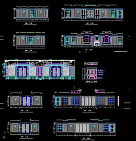 酒吧护墙板图纸
