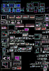 别墅装饰整木墙板图纸