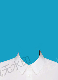 女生白衬衫证件照模板