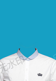 证件照白衬衫模板