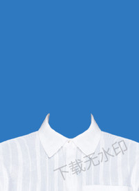 证件照条纹白衬衫