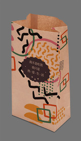 圣诞节牛皮纸袋图案设计