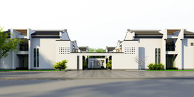 建筑 外观 新中式 展览馆