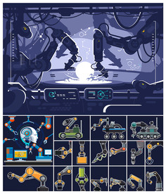 矢量工业机械手臂系列