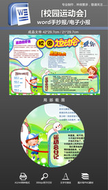 校园运动会手抄报