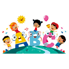 卡通学习儿童 矢量图