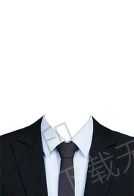 学生证件照衣服西装模板