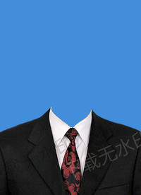 证件照男士西装模板