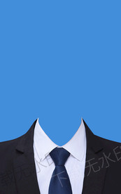男士证件照西装模板