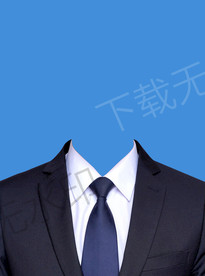 证件照西装西服男士模板