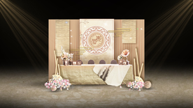 香槟色新中式签到区