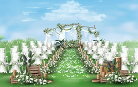 户外婚礼仪式区