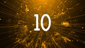 金色10秒倒计时AE模板