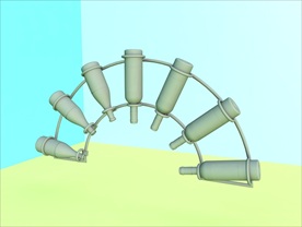 酒瓶模型 红酒架 C4D模型