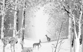 新品抽象画 TIF分层 背景墙