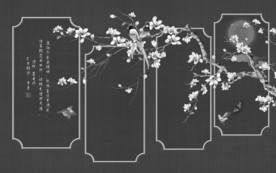 新品中国风山水画 TIF分层