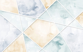 立体线条几何大理石纹电视背景墙