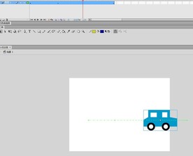蓝色小汽车补间动画2秒