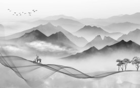 现代新水墨山水 TIF分层