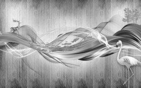 线条现代新装饰画 TIF分层