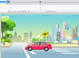 车子经过有十字路口标志15秒