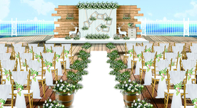 户外婚礼效果图