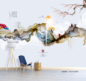 山水画 水墨画 装饰画