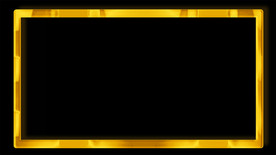 金属金色相框带透明度通道