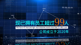 科技数据展示AE模板